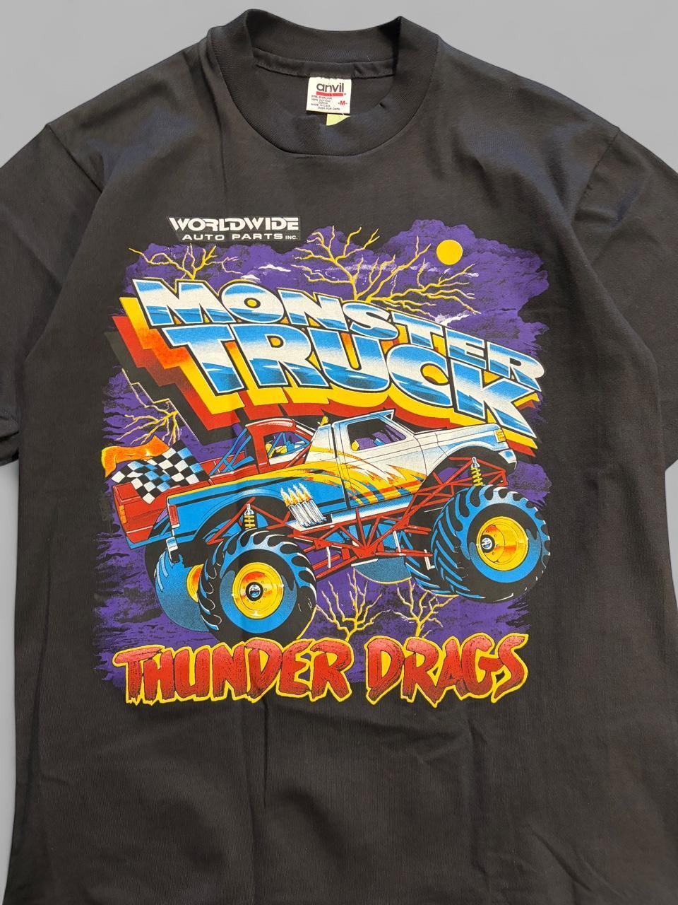 90s Dodge Rules Monster Truck Thunder Drags Tee - M
