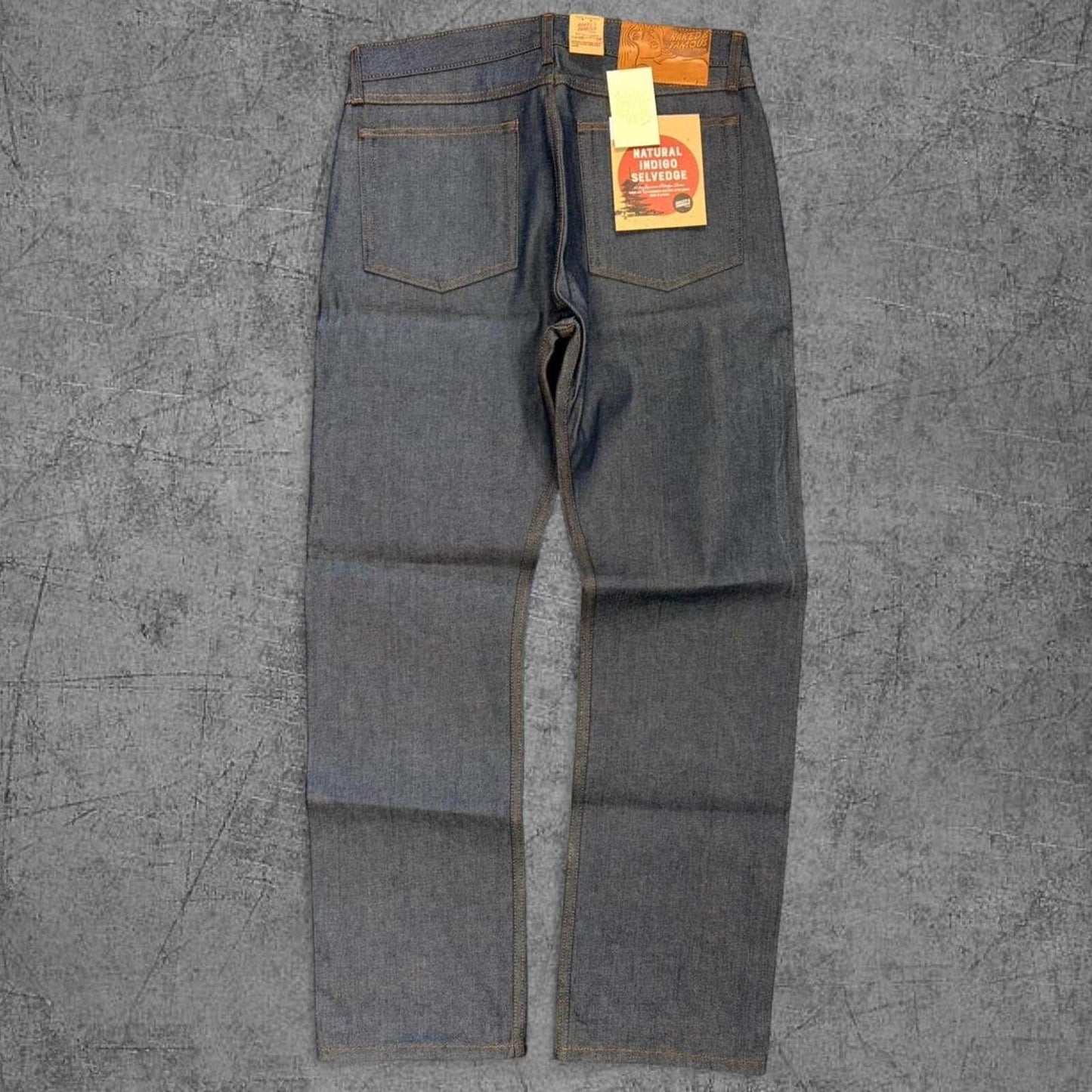 Deadstock Naked & Famous True Guy Indigo Selvedge Denim - 36