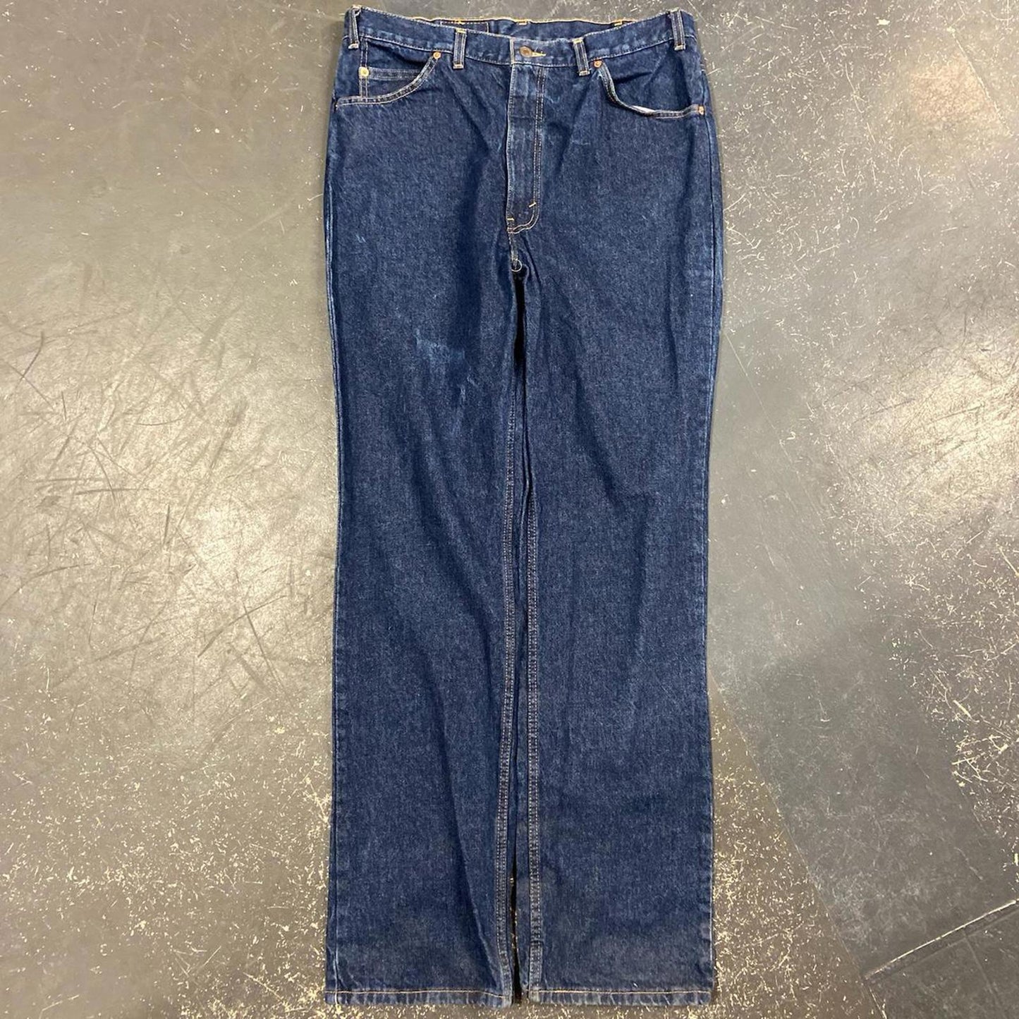 Vintage Levi Dark Wash Orange Tab Jeans - 38
