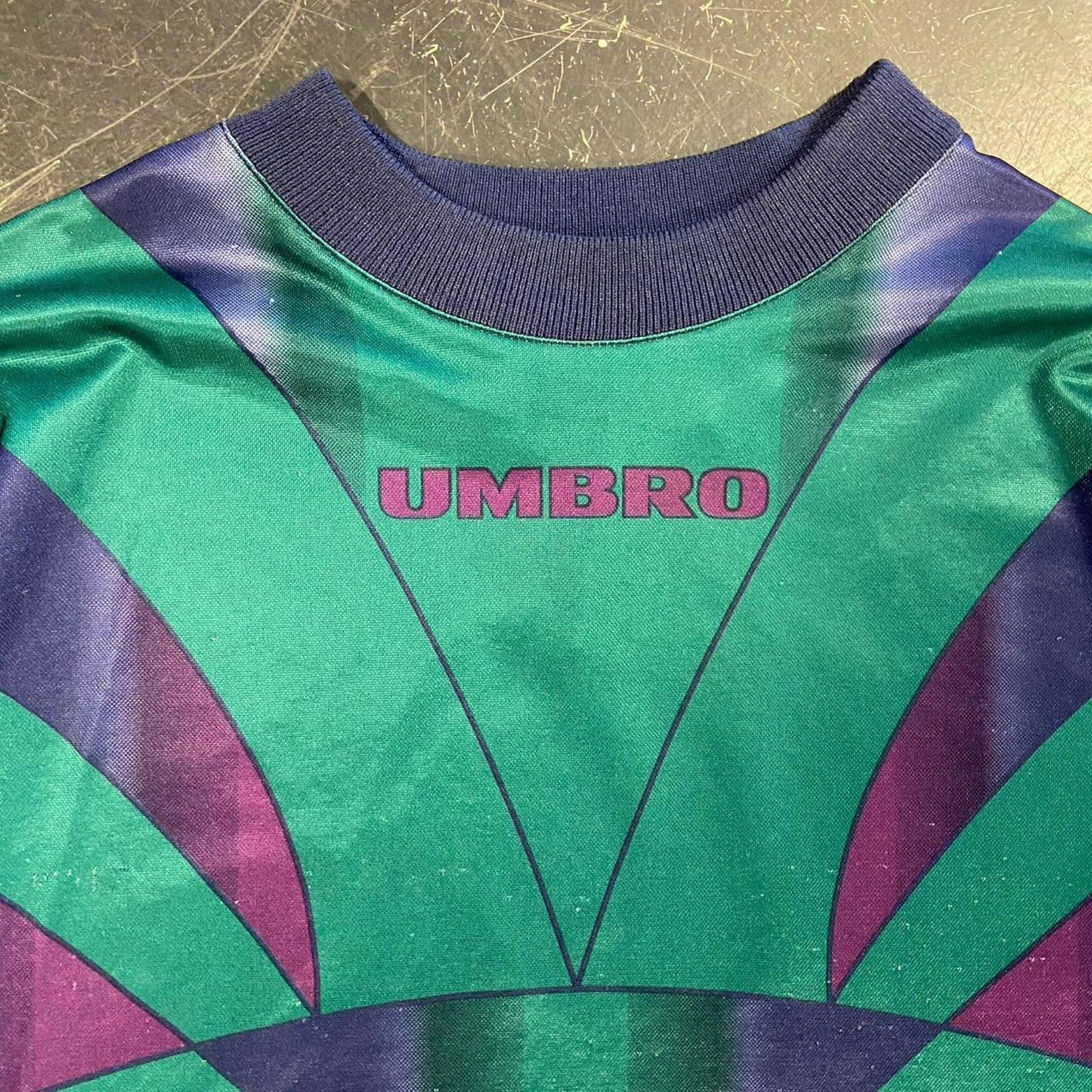 Vintage 90s Umbro Retro Soccer Goalie Jersey - XL