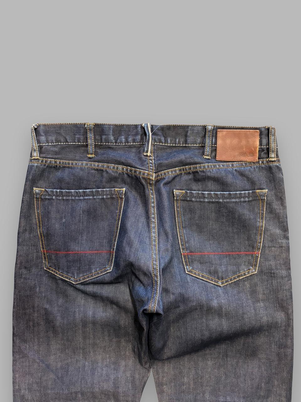 Y2K DH3 Loose Fit Raw Selvedge Denim - 36