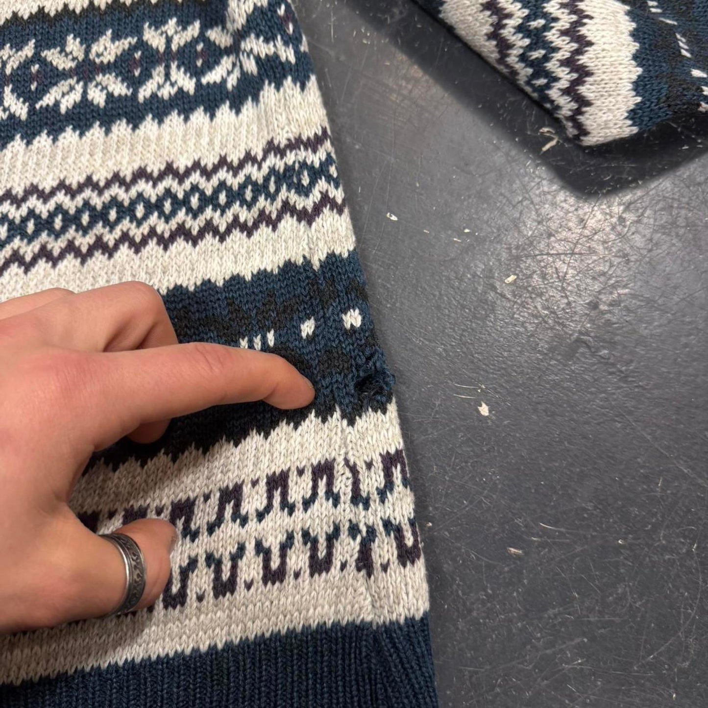 90s Jordache Grandpa Knit - XL