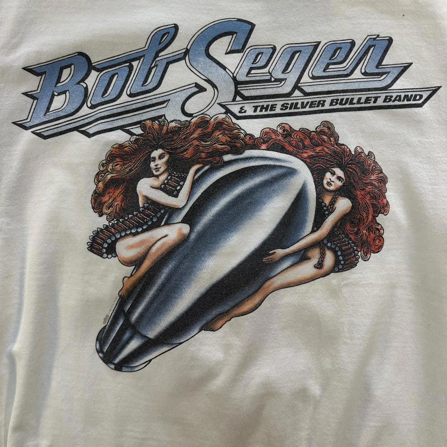 1996 White Bob Seger & The Silver Bullet Band Tour Tee - L