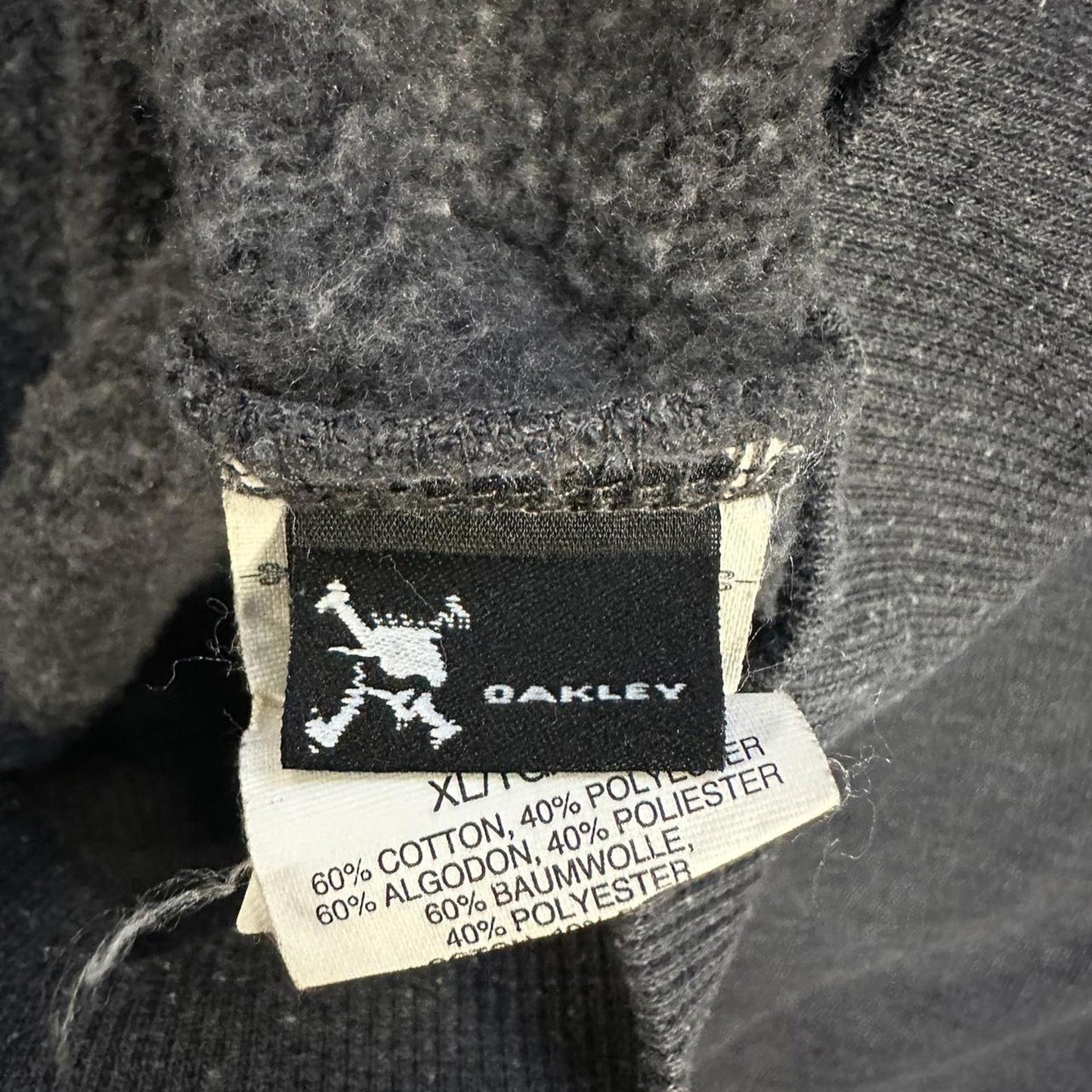 Y2K Oakley Centre Logo Hoodie - XL