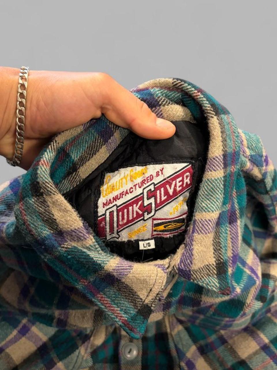 Vintage Quicksilver Lined Flannel Jacket - L