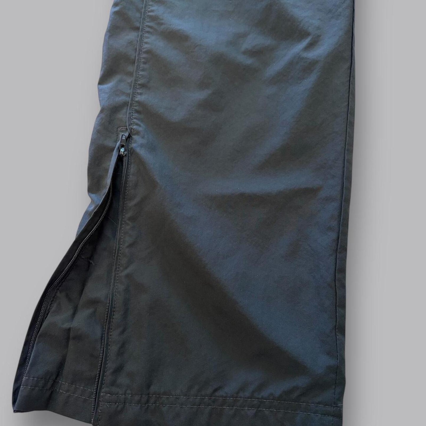 Black Nike wide leg track pants - M