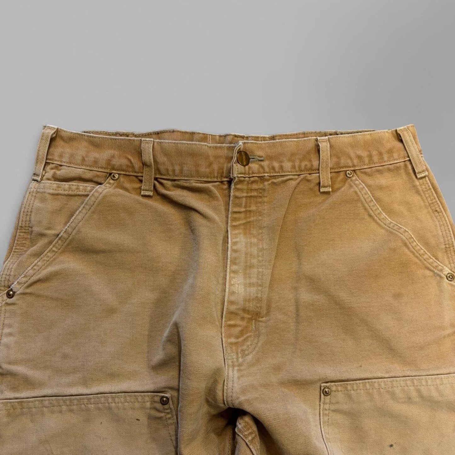 Vintage Tan Faded Carhartt Double Knees - 34