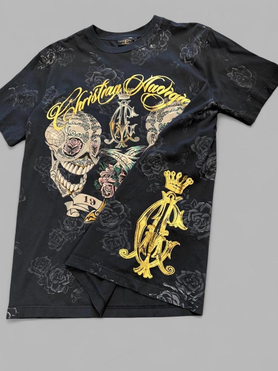 Y2K Christian Audigier Ed Hardy Tee - L