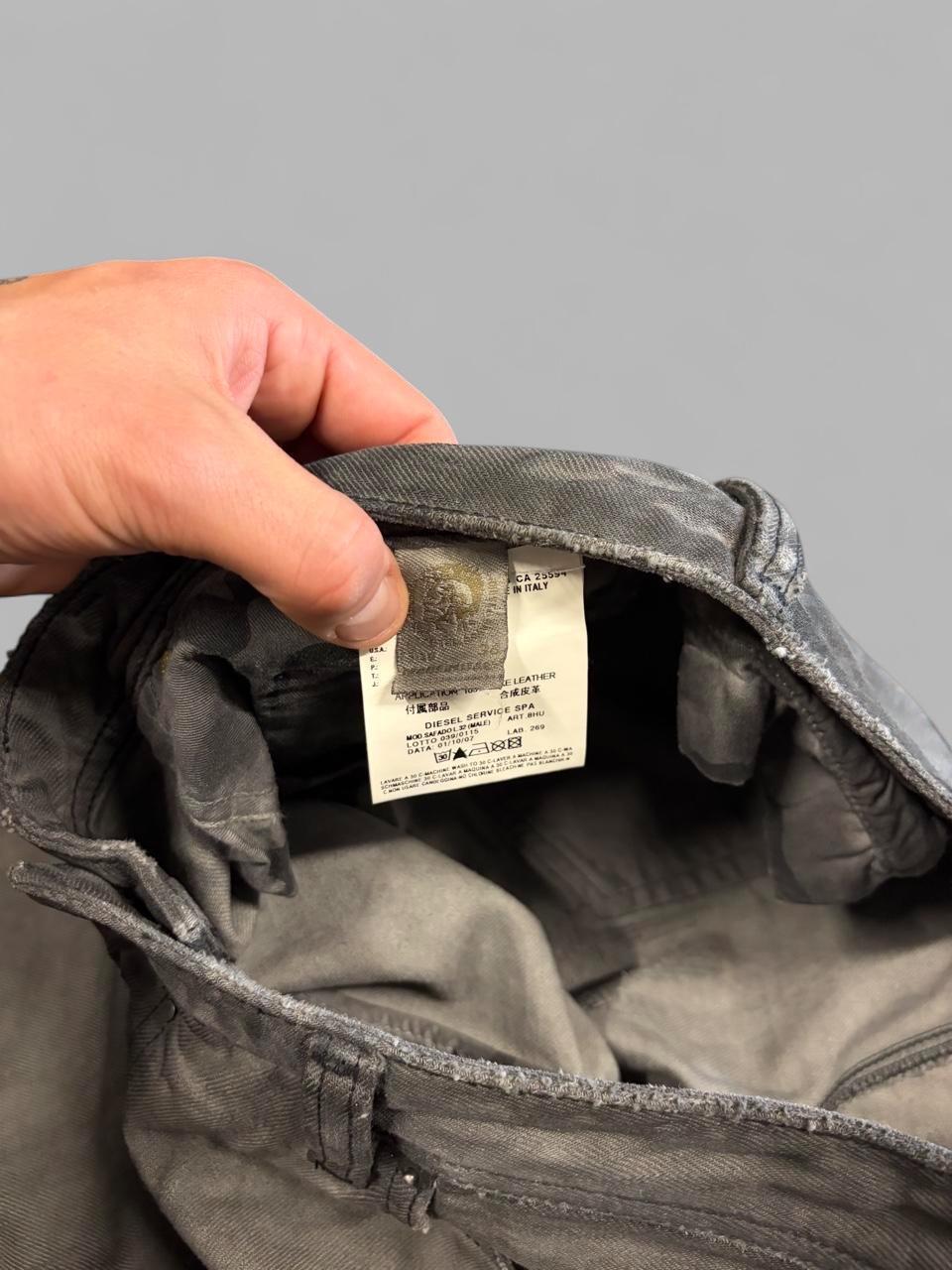 Y2K Grey Diesel Sadado “Distressed” Jeans - 36