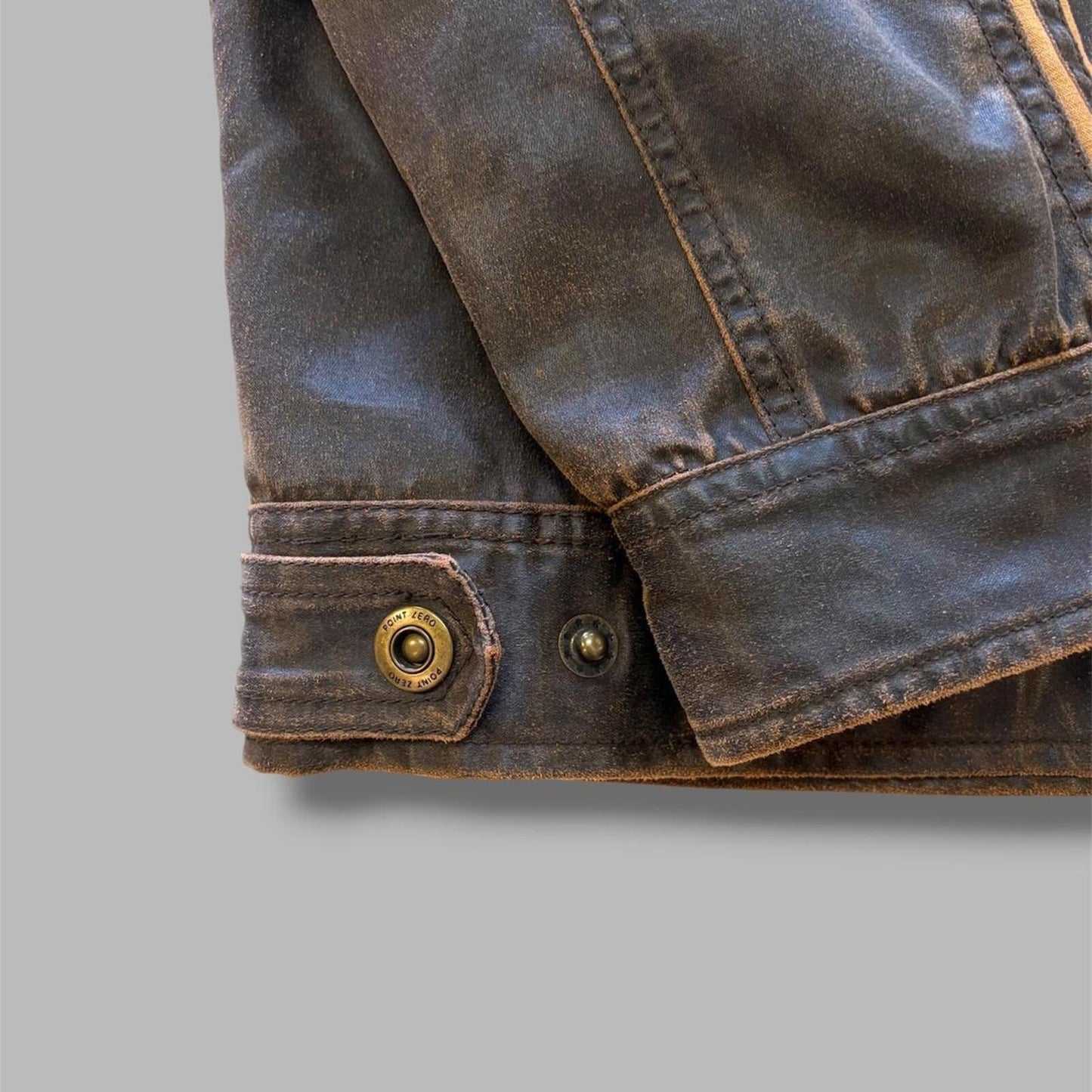 Y2K Point Zero Brown Jacket - XL