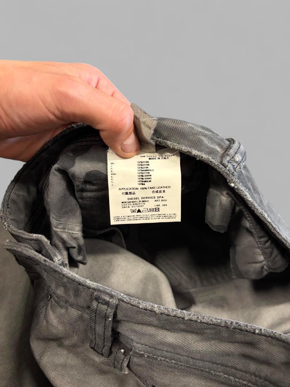 Y2K Grey Diesel Sadado “Distressed” Jeans - 36