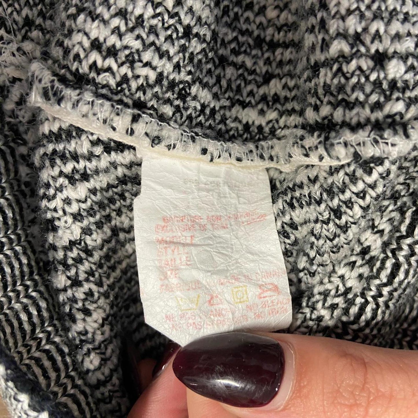 Vintage Sears Patterned Cardigan - L
