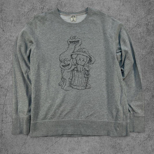 Kaws x Sesame Street Crewneck - L